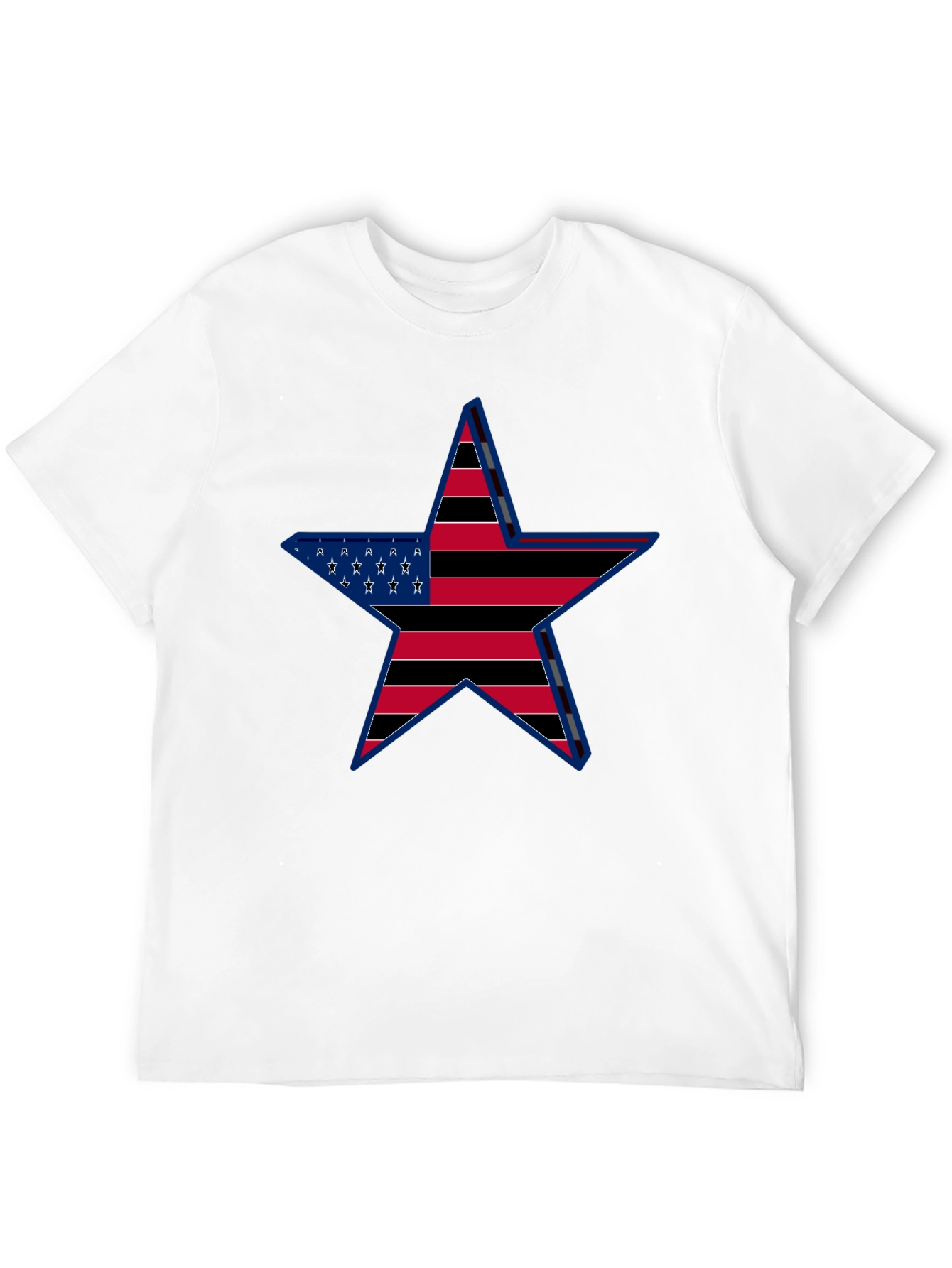 American Flag Star Graphic T-Shirt