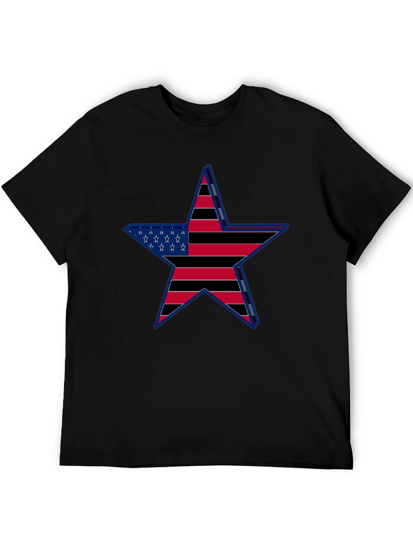 American Flag Star Graphic T-Shirt