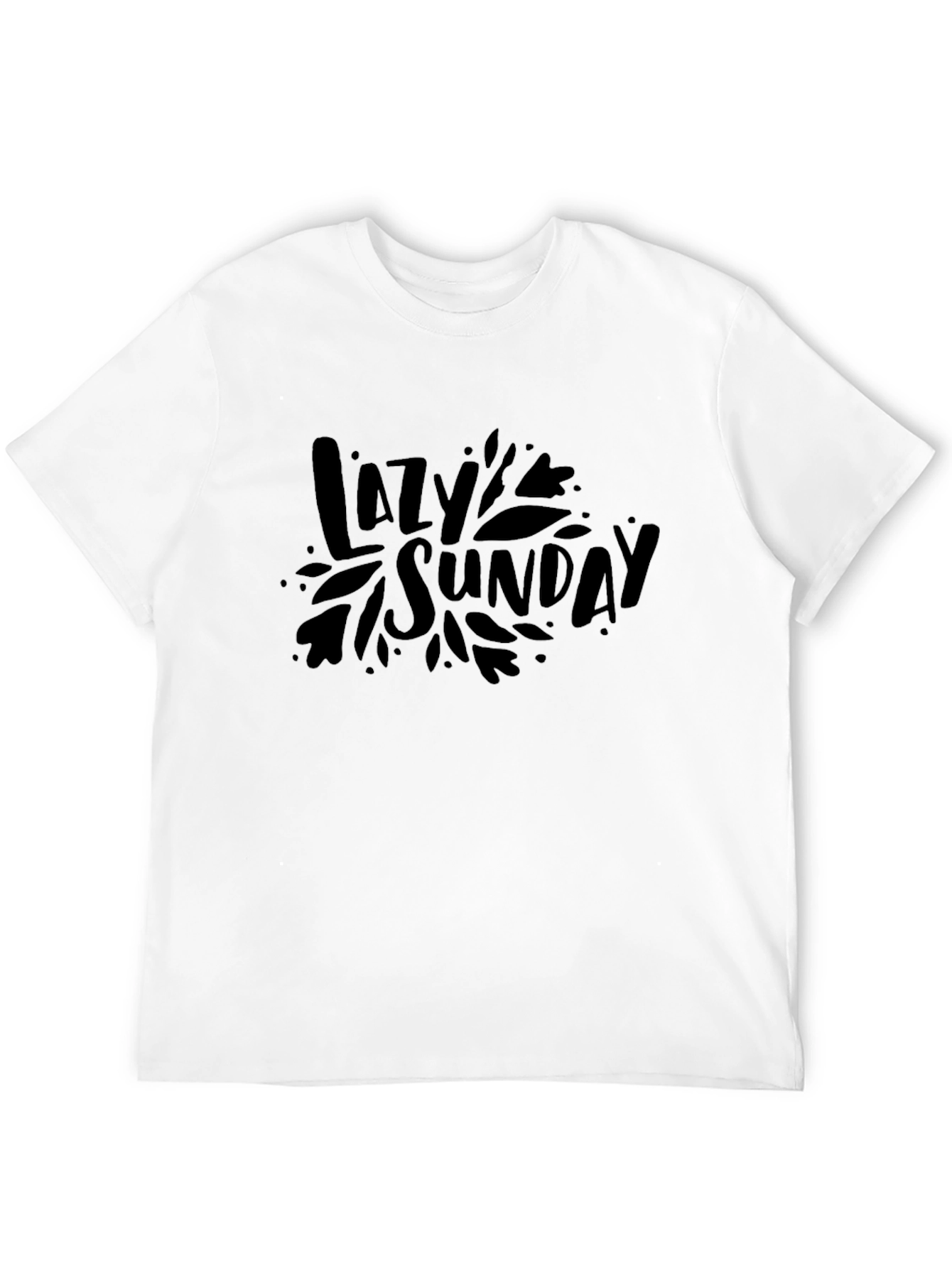 Lazy Sunday Graphic Tee - Black