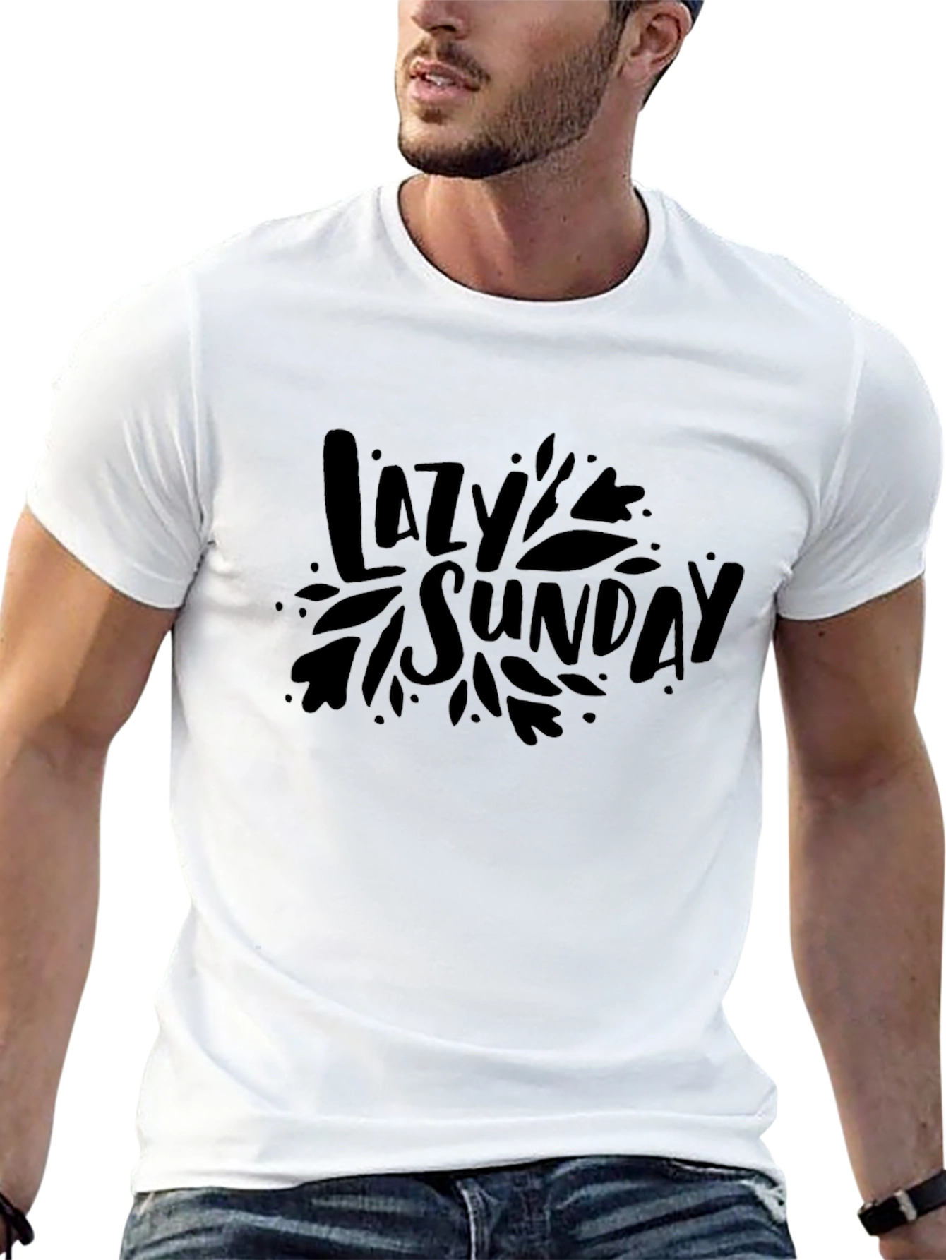 Lazy Sunday Graphic Tee - Black