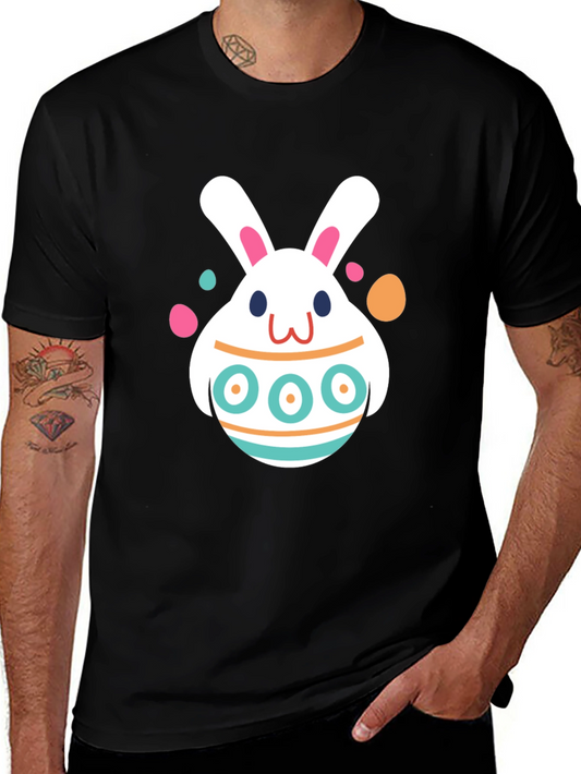 Easter Bunny Egg Black T-Shirt