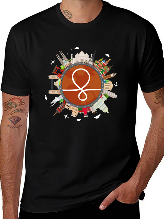 World Traveler Graphic Tee - Black Unisex Shirt