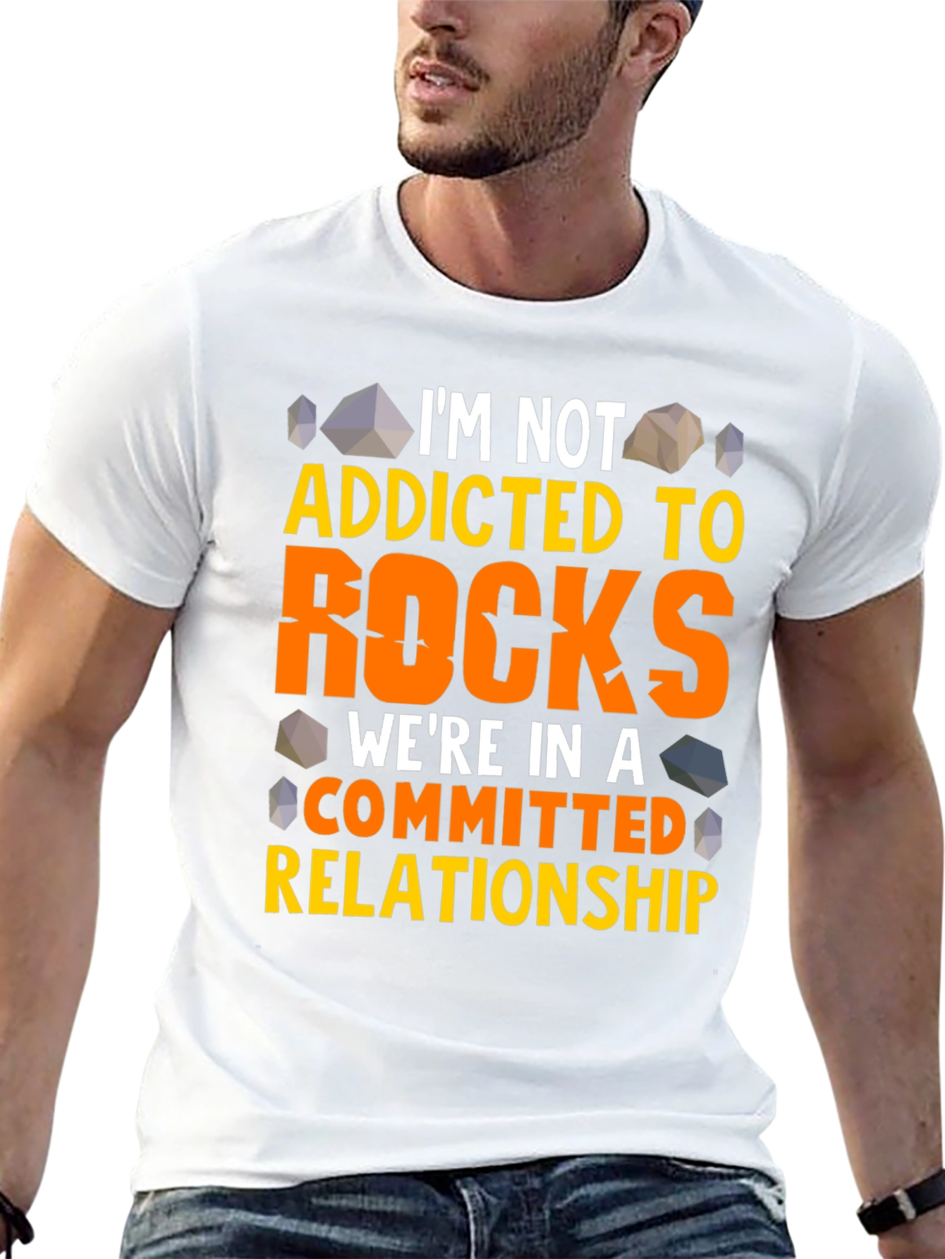 Funny Rocks T-Shirt - Im Not Addicted