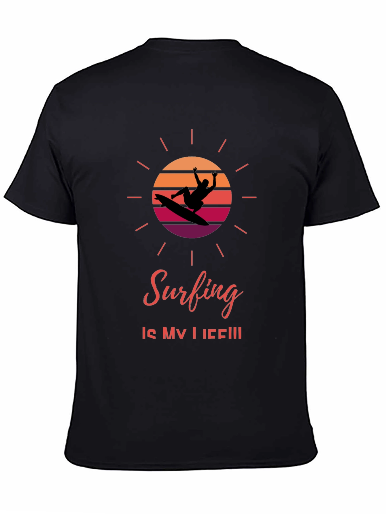 Surfing Is My Life Graphic T-Shirt