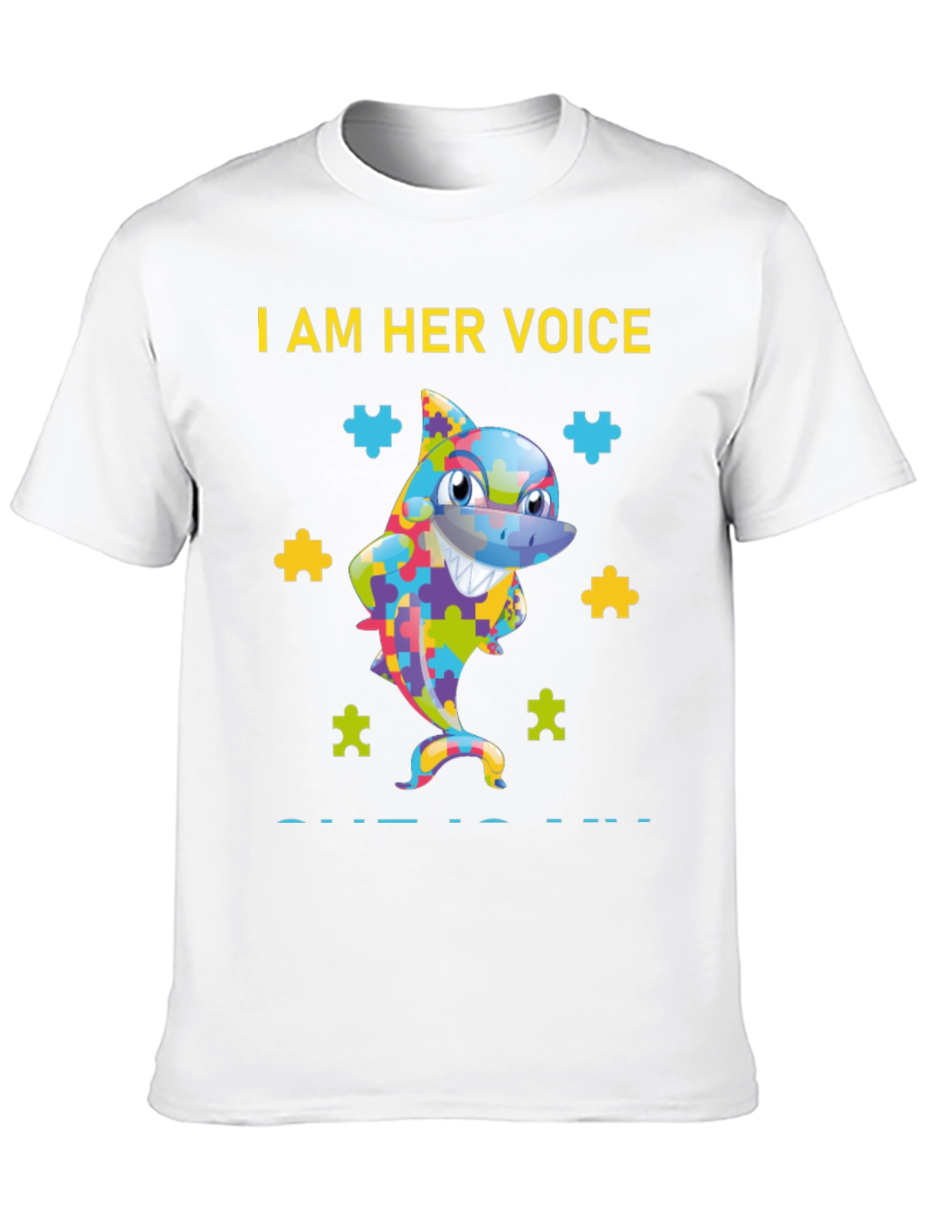 Autism Awareness Shark T-Shirt - Her Voice