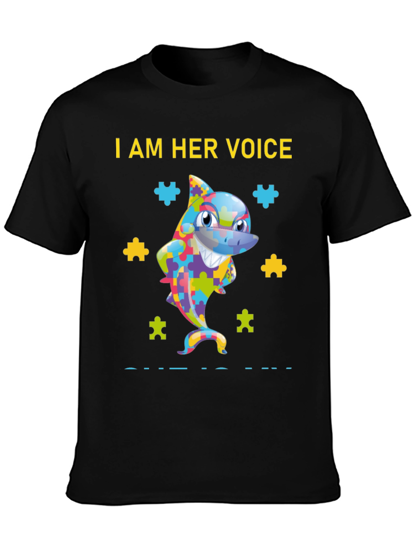 Autism Awareness Shark T-Shirt - Her Voice