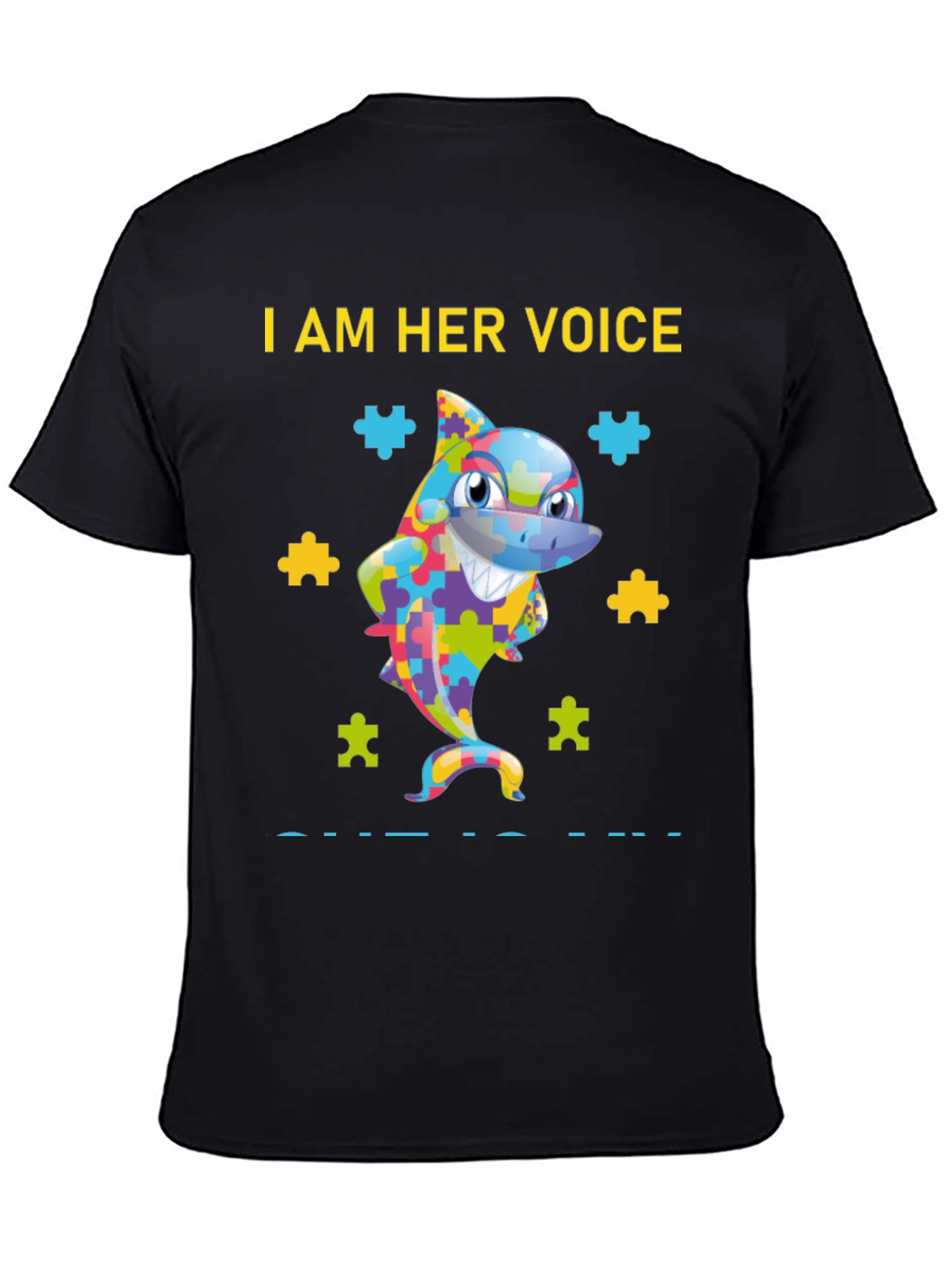 Autism Awareness Shark T-Shirt - Her Voice