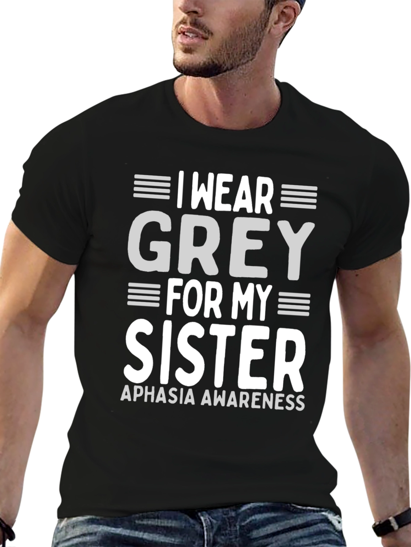 Grey For My Sister Aphasia Awareness T-Shirt