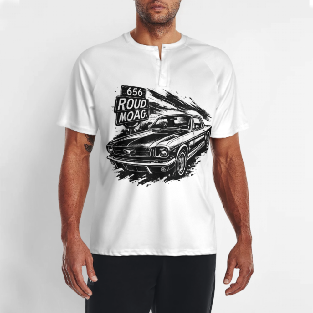 Vintage Route 656 Muscle Car Graphic T-Shirt – Classic American Retro Racing Tee for Car Enthusiasts(z361)
