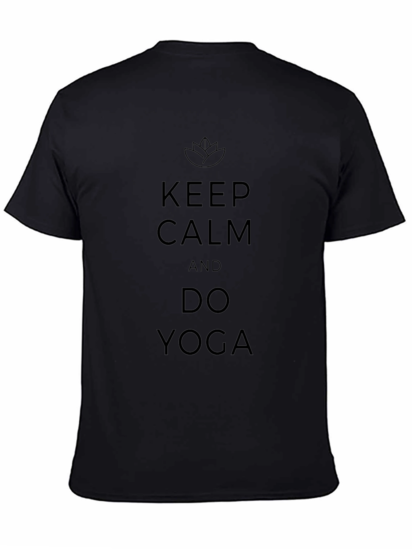 Keep Calm and Do Yoga Black T-Shirt