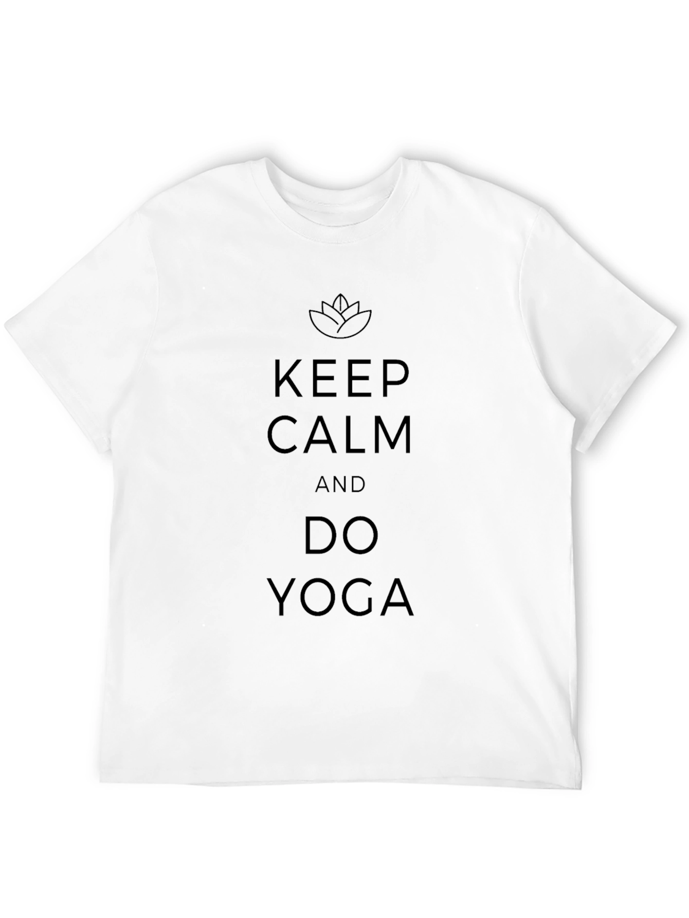 Keep Calm and Do Yoga Black T-Shirt