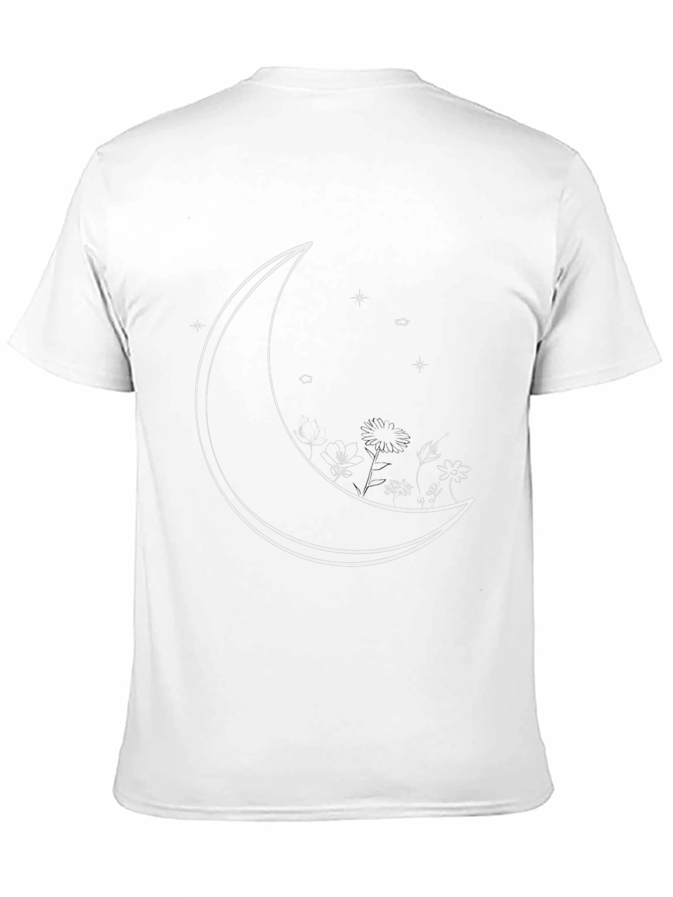 Celestial Moon Graphic Tee - Mens Black T-Shirt