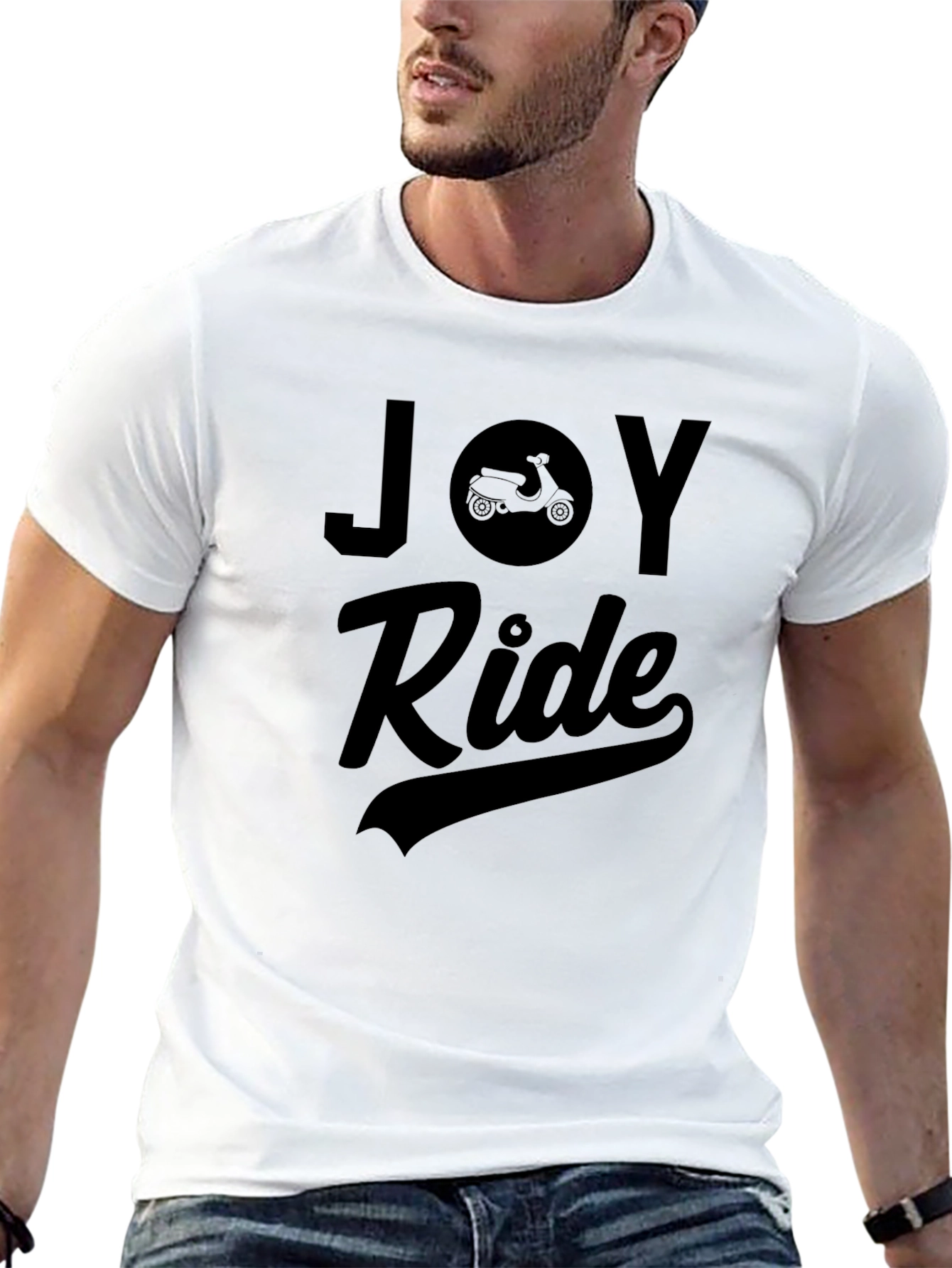 Joy Ride Scooter Graphic T-Shirt - Classic Black