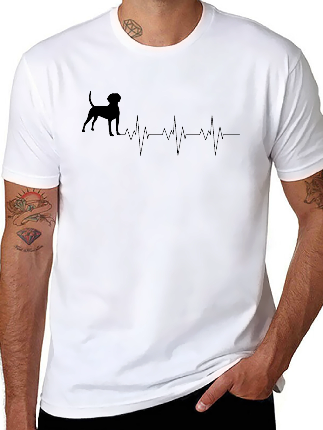 Dog Heartbeat Graphic Tee