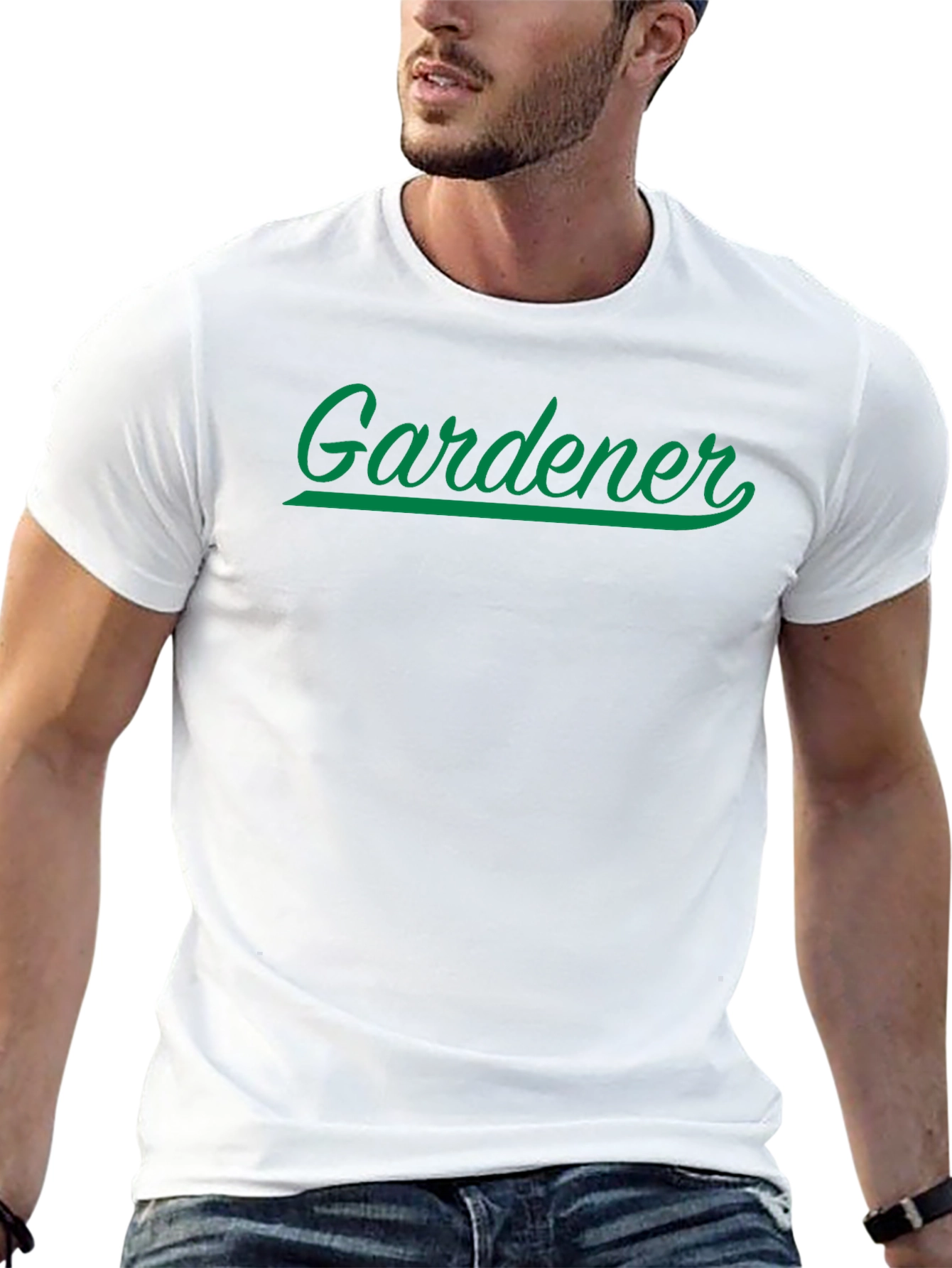 Gardener T-Shirt - Black Cotton Graphic Tee