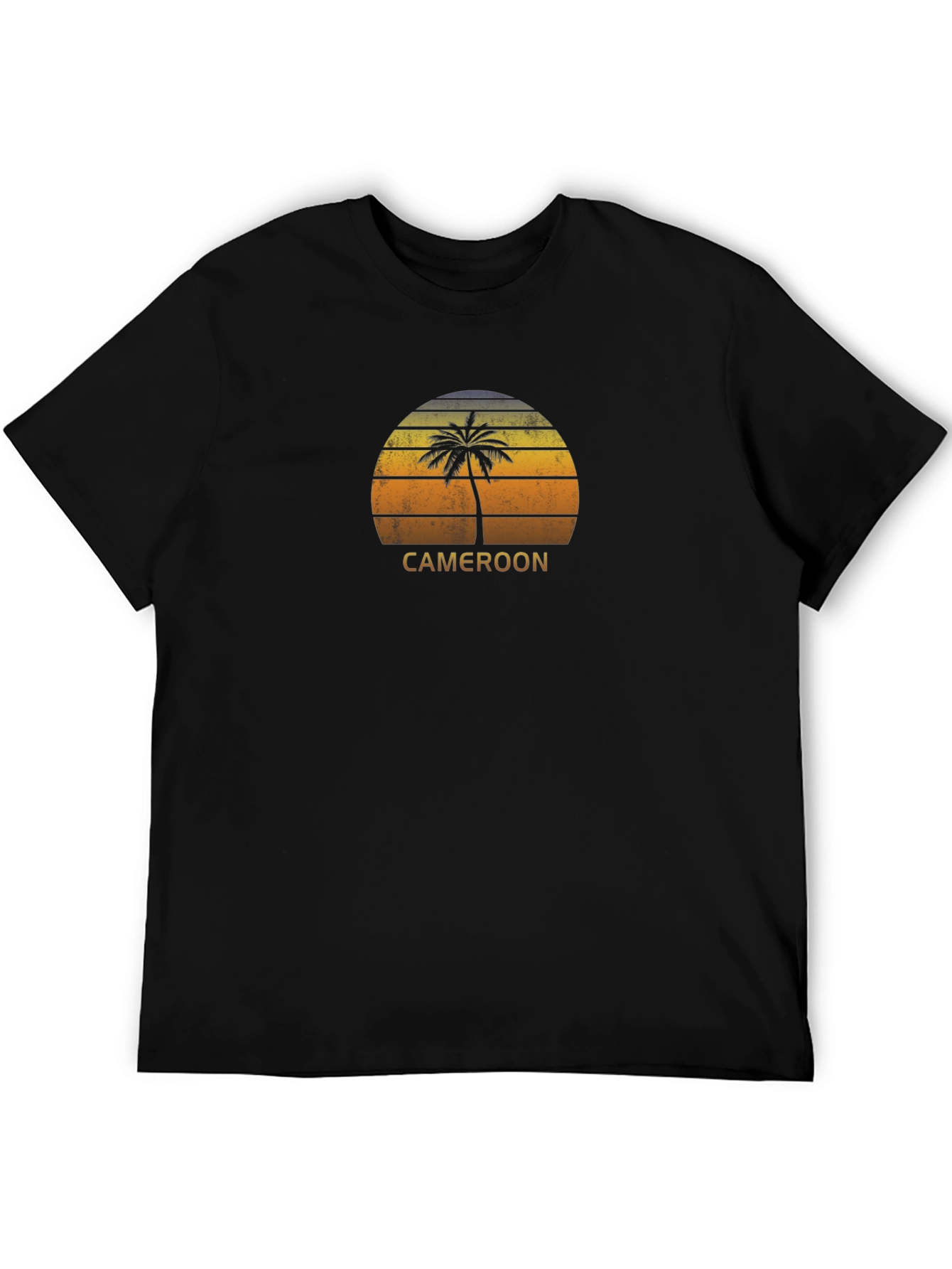 Cameroon Palm Tree Sunset Graphic T-Shirt