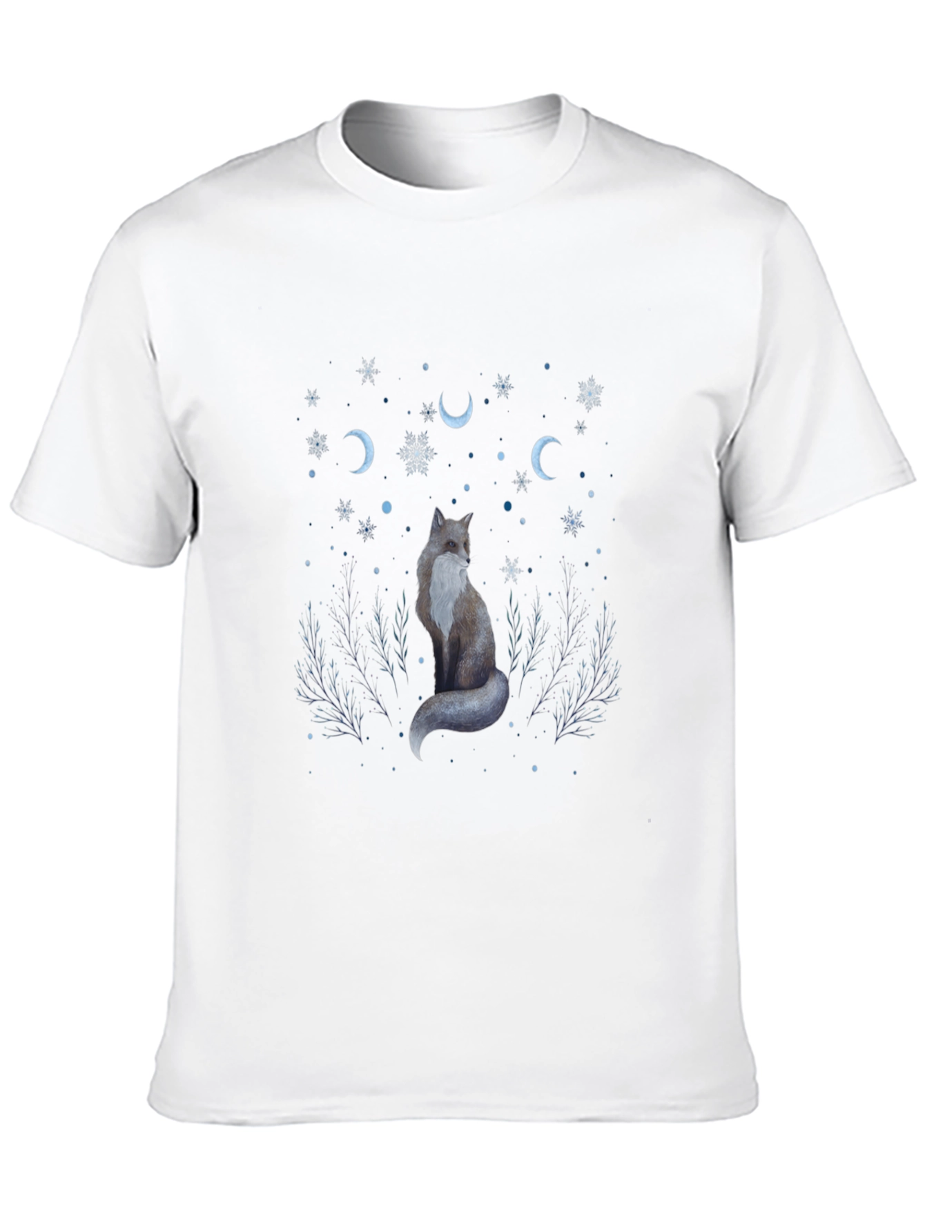 Mystic Fox Graphic Tee - Black Cotton T-Shirt