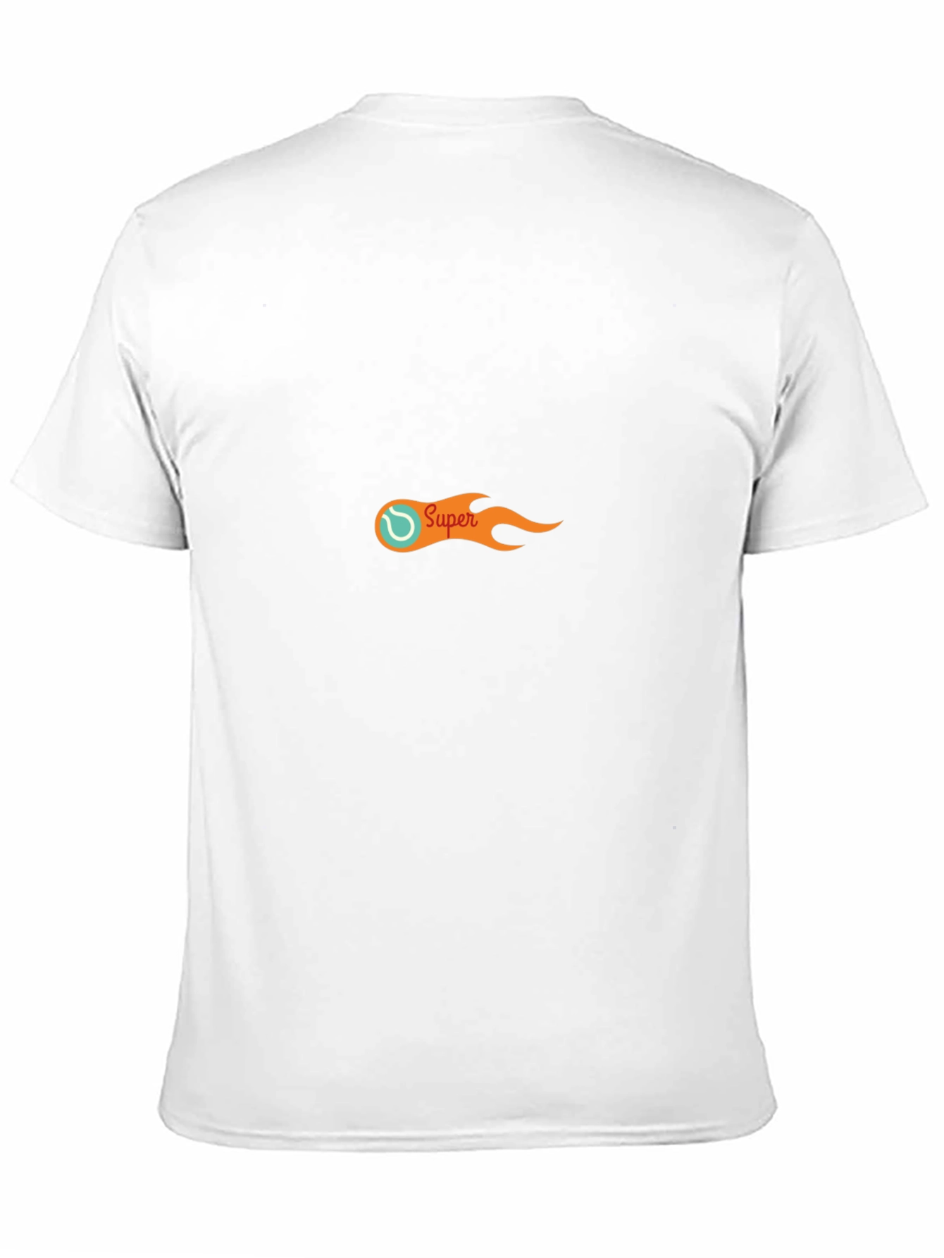 Super Tennis Ball Flame Graphic T-Shirt
