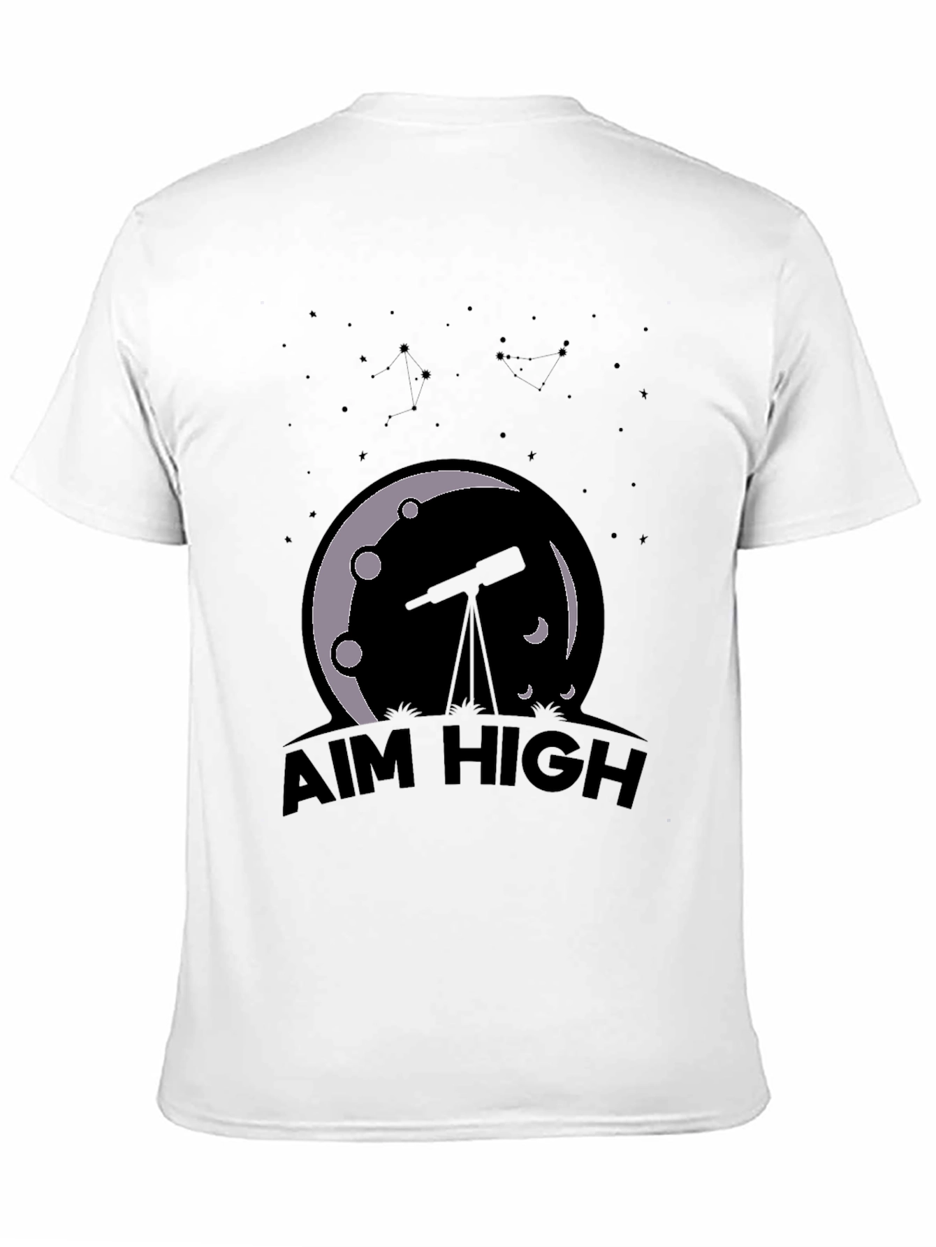 Aim High Astronomy Tee - Black Graphic T-Shirt