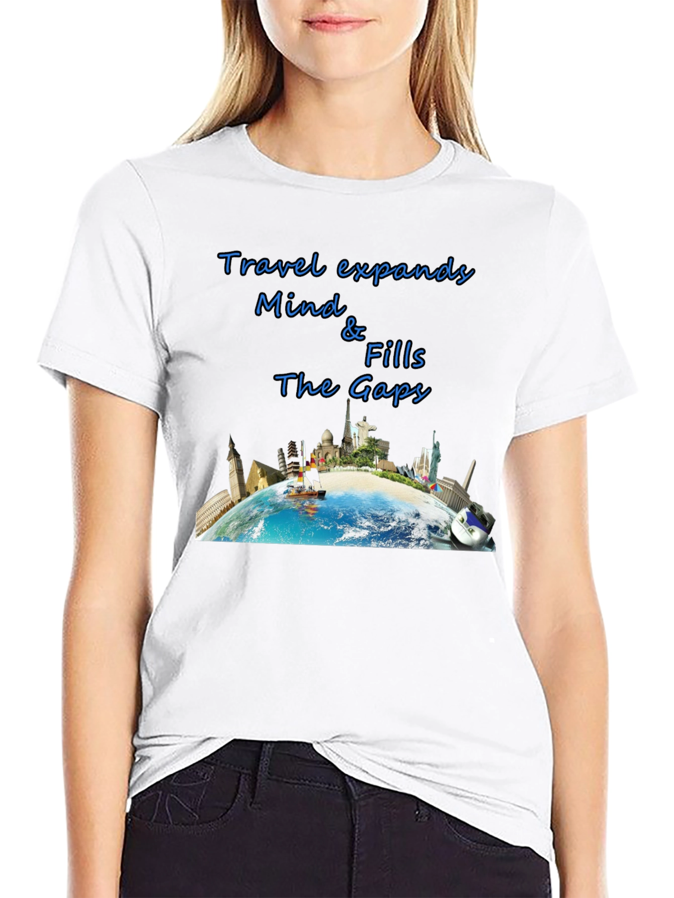 Travel-Themed Graphic T-Shirt