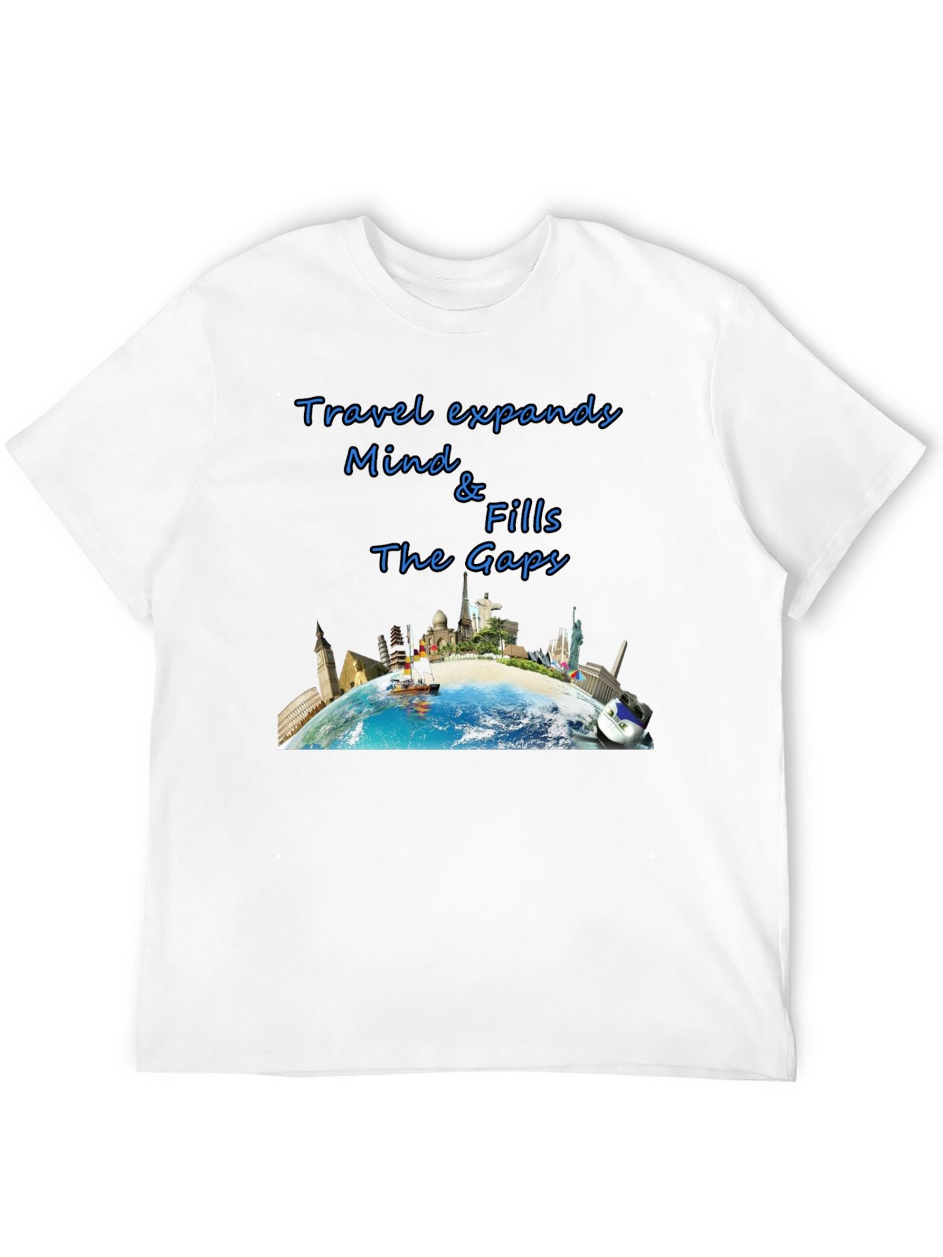 Travel-Themed Graphic T-Shirt