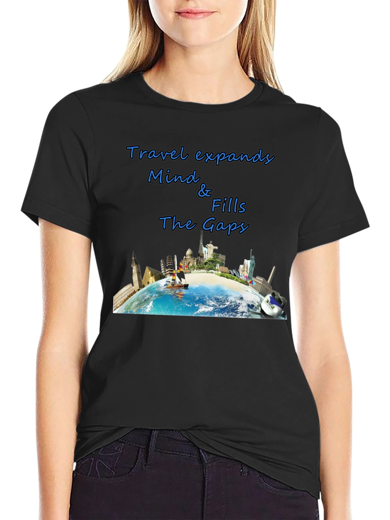 Travel-Themed Graphic T-Shirt