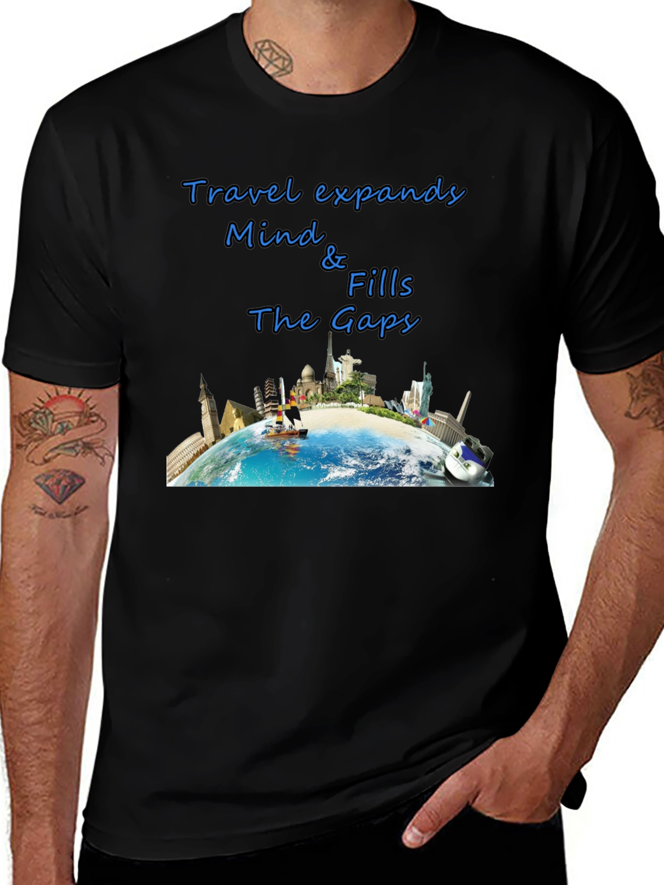 Travel-Themed Graphic T-Shirt