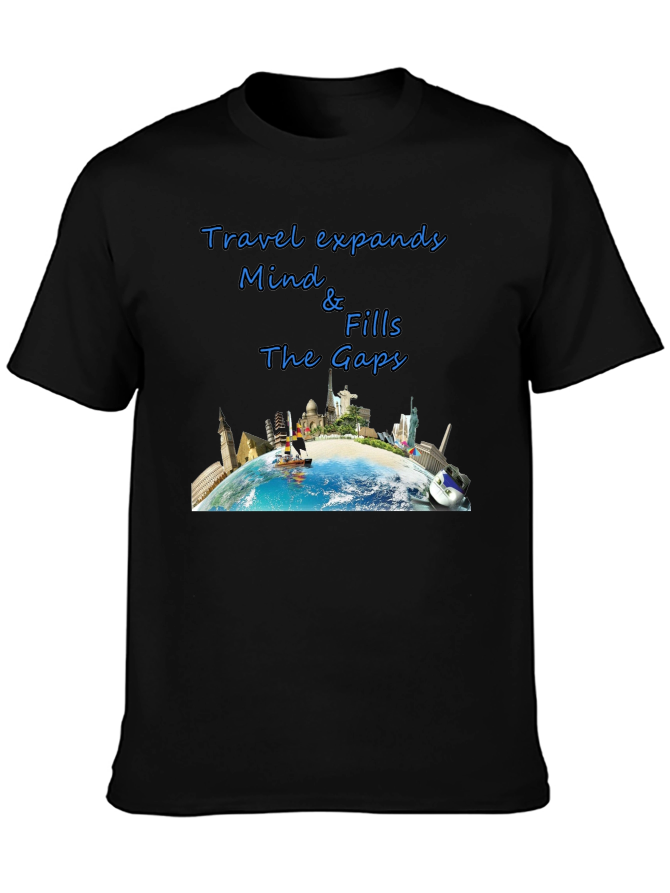 Travel-Themed Graphic T-Shirt