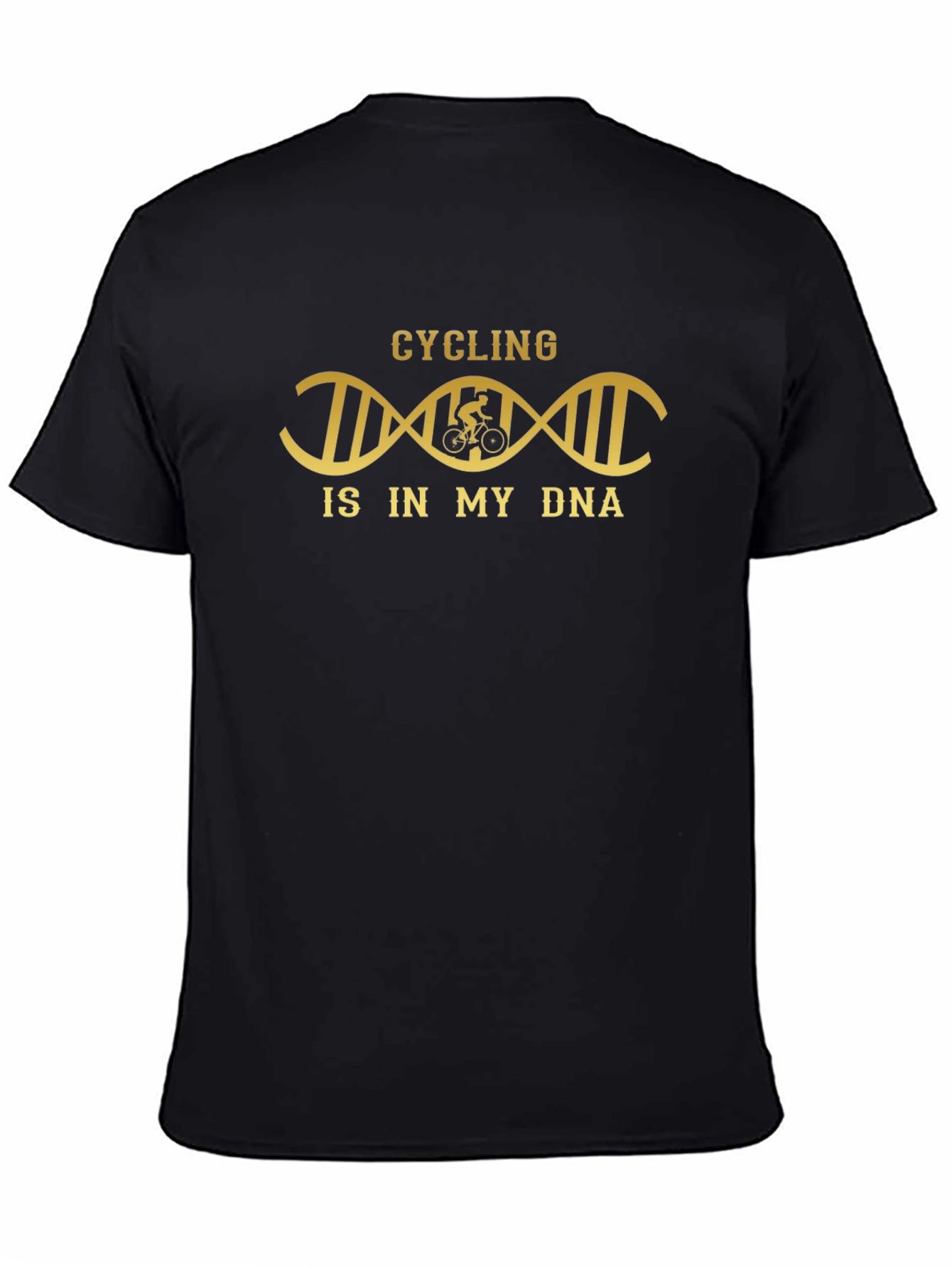Cycling DNA T-Shirt - Black Graphic Tee