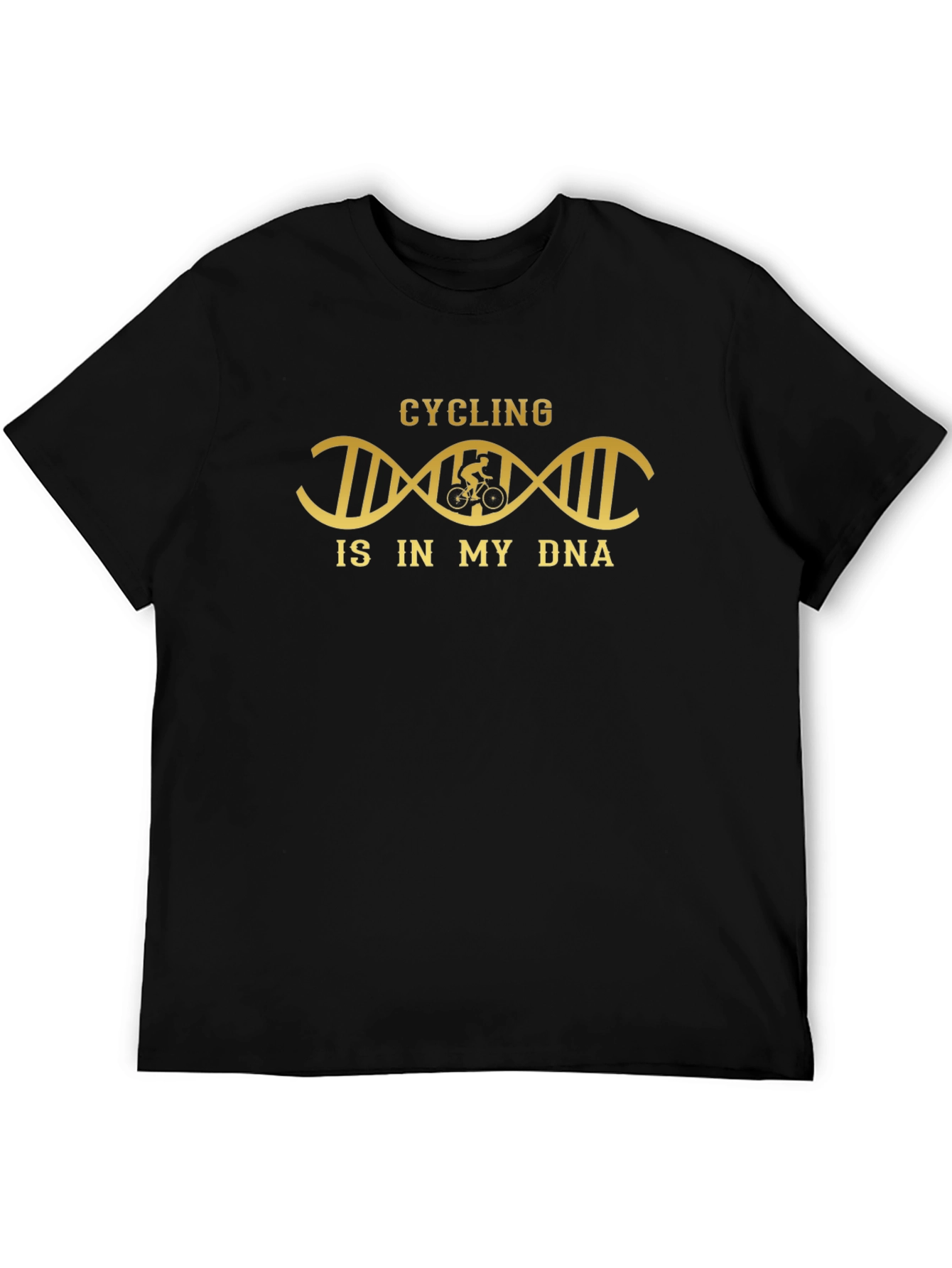 Cycling DNA T-Shirt - Black Graphic Tee