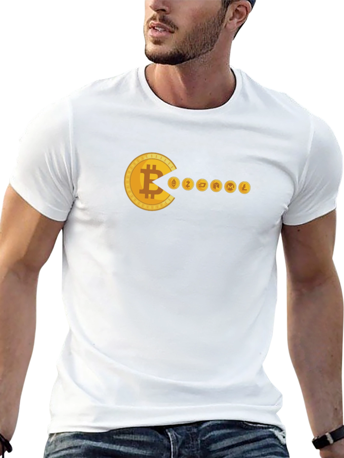 Bitcoin Pac-Man Crypto T-Shirt