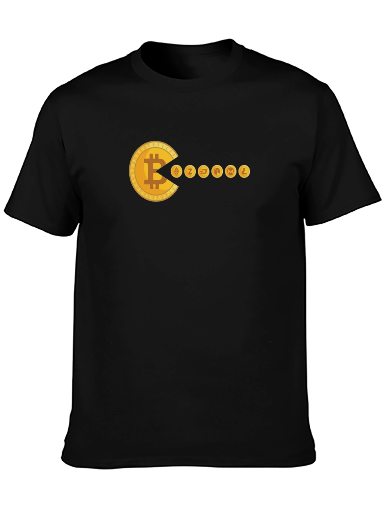 Bitcoin Pac-Man Crypto T-Shirt