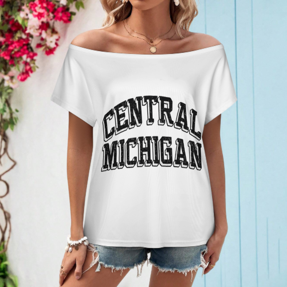 Central Michigan Vintage Varsity Tee – Retro College Streetwear Graphic Shirt(z402)