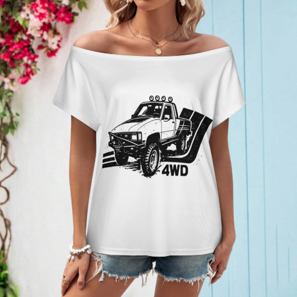 Vintage 4WD Off-Road Truck Graphic Tee – Retro Adventure Streetwear Shirt(z407)