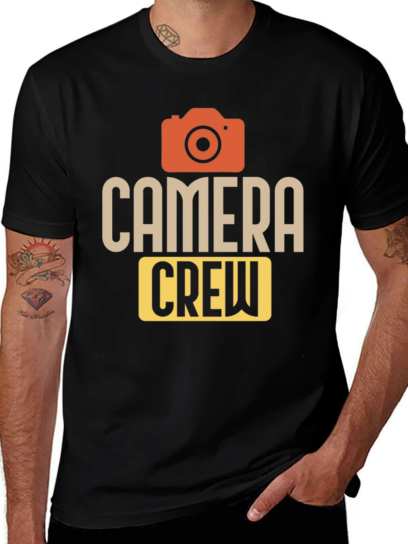 Camera Crew Graphic T-Shirt - Photography Fan Apparel