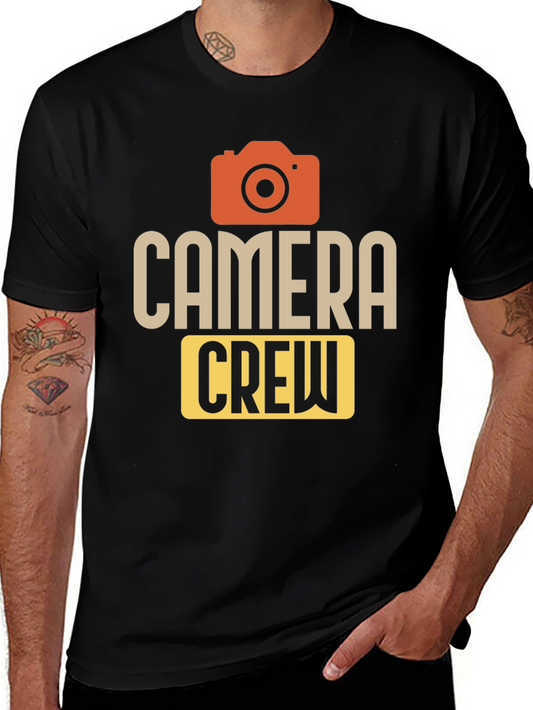 Camera Crew Graphic T-Shirt - Photography Fan Apparel