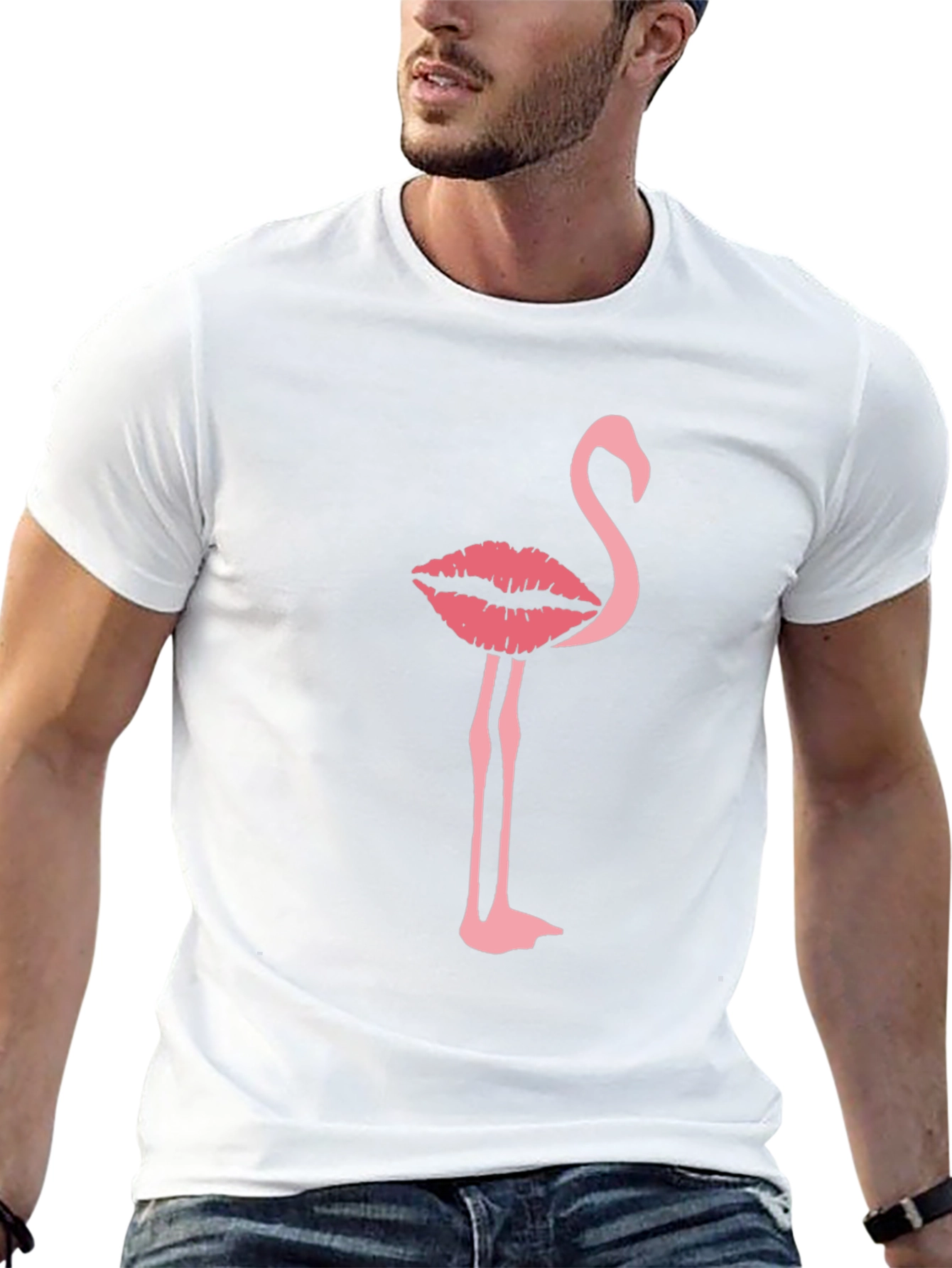 Lip Flamingo T-Shirt - Unique Graphic Tee