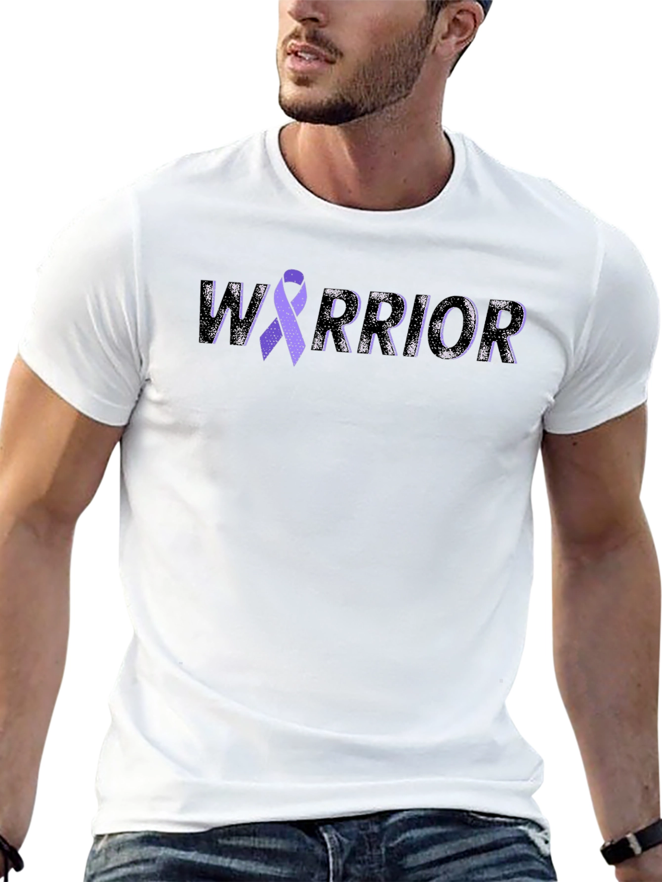 Warrior Awareness Ribbon Tee - Black