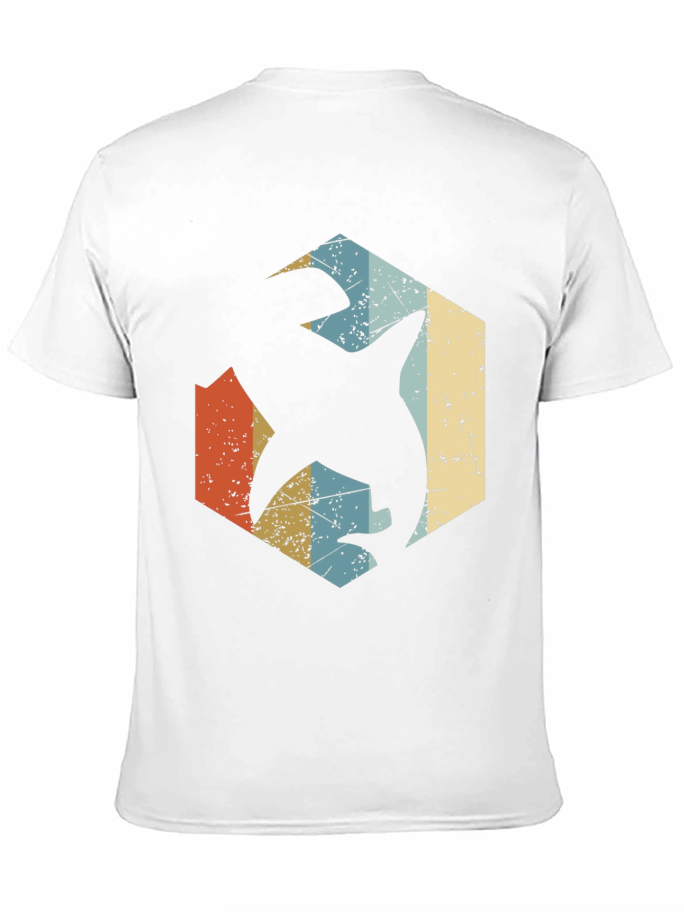 Retro Shark Graphic Tee - Black Cotton Blend