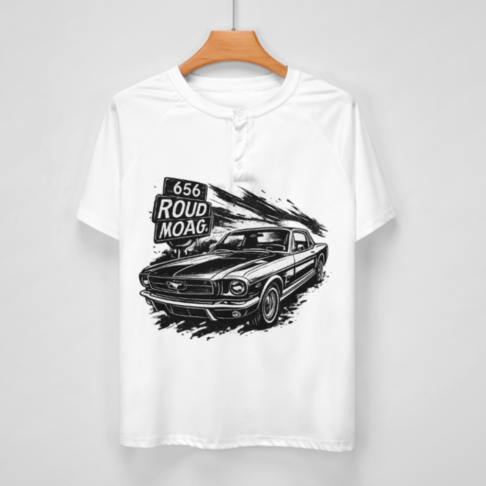 Vintage Route 656 Muscle Car Graphic T-Shirt – Classic American Retro Racing Tee for Car Enthusiasts(z361)