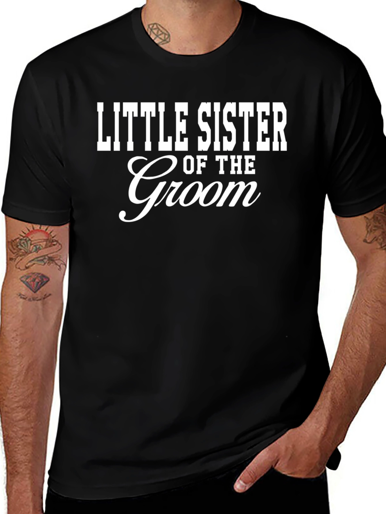 Little Sister of the Groom T-Shirt - Wedding Party