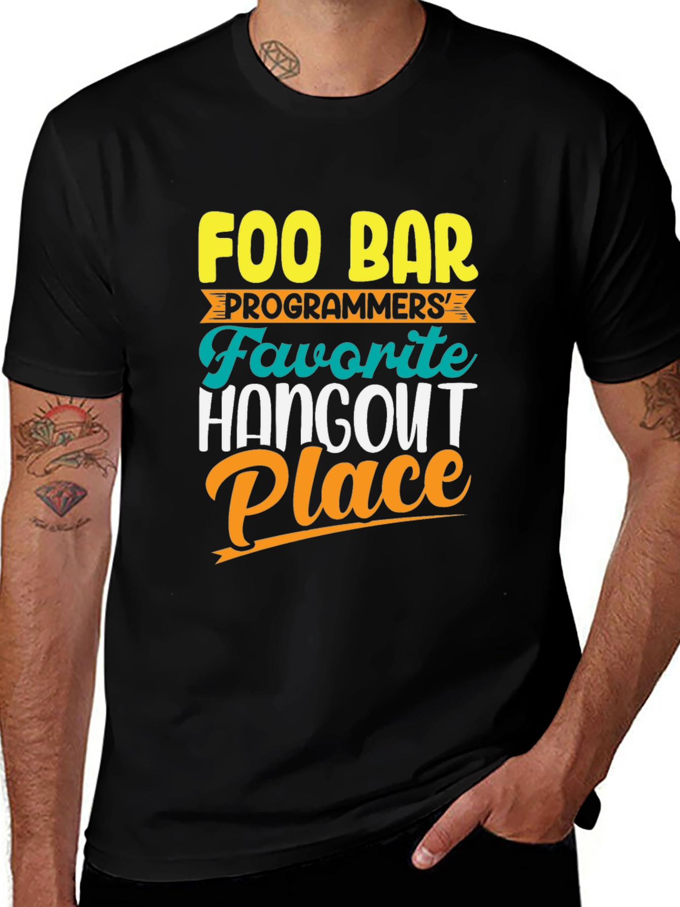 Foo Bar Programmers Hangout Graphic Tee