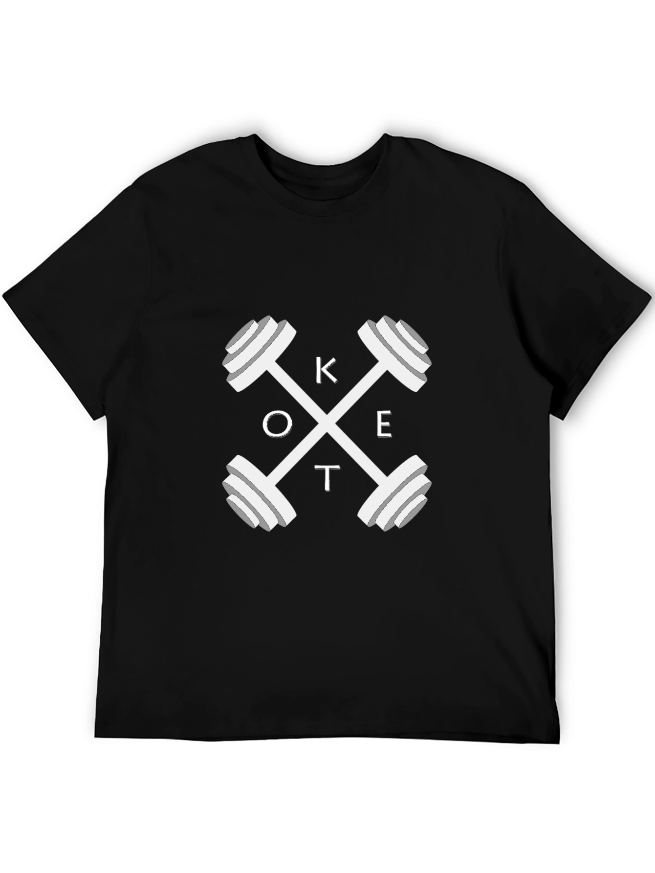 Keto Fitness T-Shirt - Crossfit Dumbbell Design