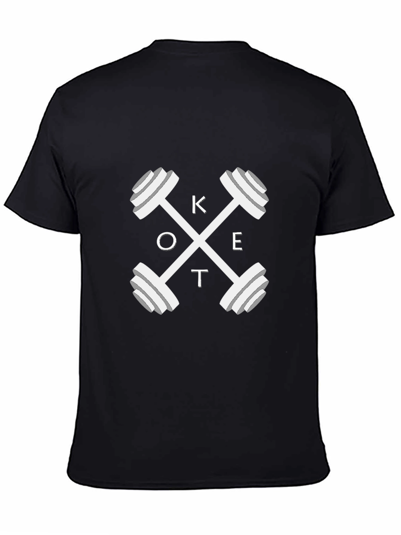 Keto Fitness T-Shirt - Crossfit Dumbbell Design