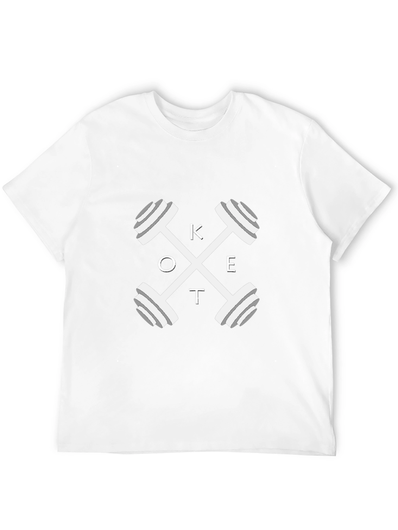 Keto Fitness T-Shirt - Crossfit Dumbbell Design