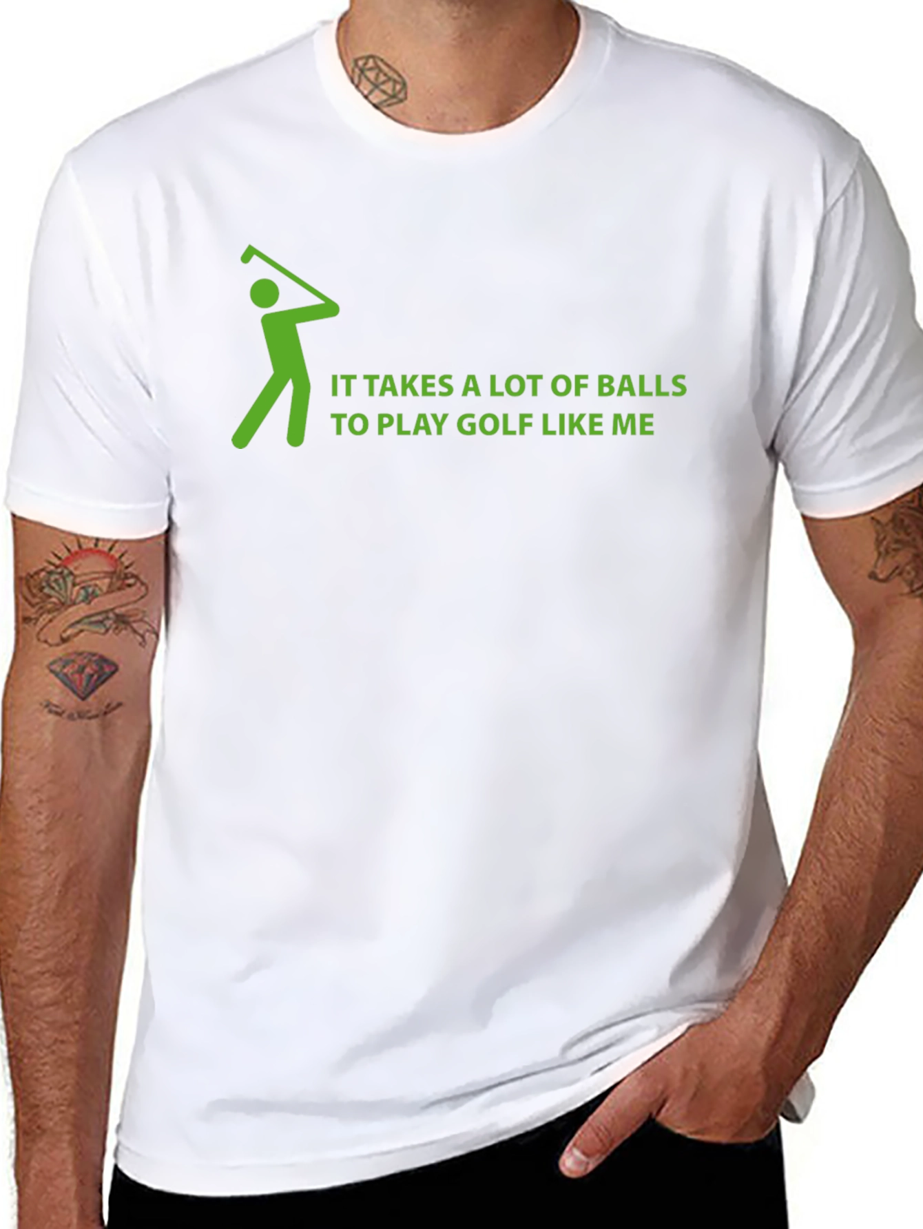 Golf Humor T-Shirt: Takes a Lot of Balls
