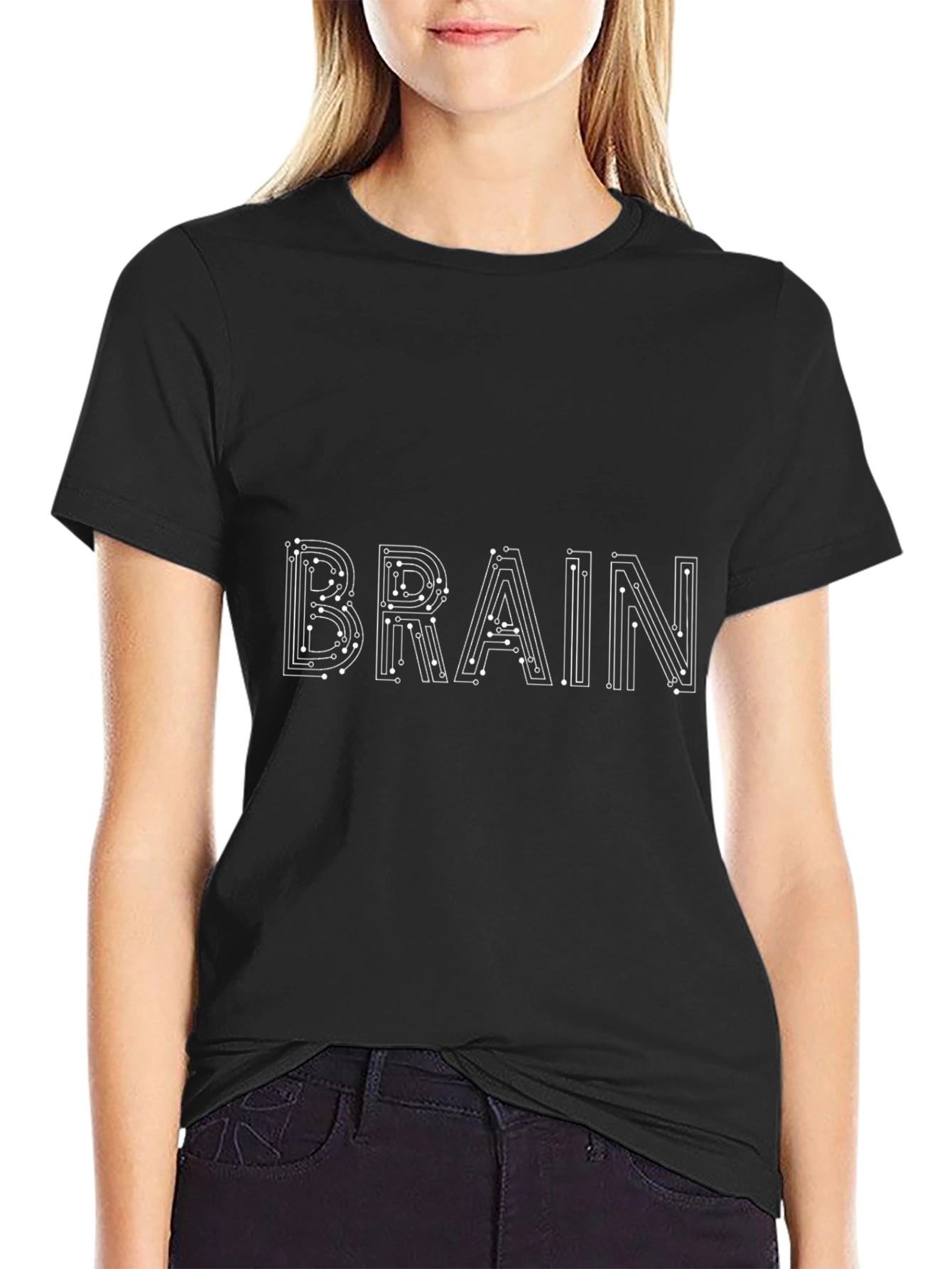 Brain Circuitry Graphic T-Shirt - Black
