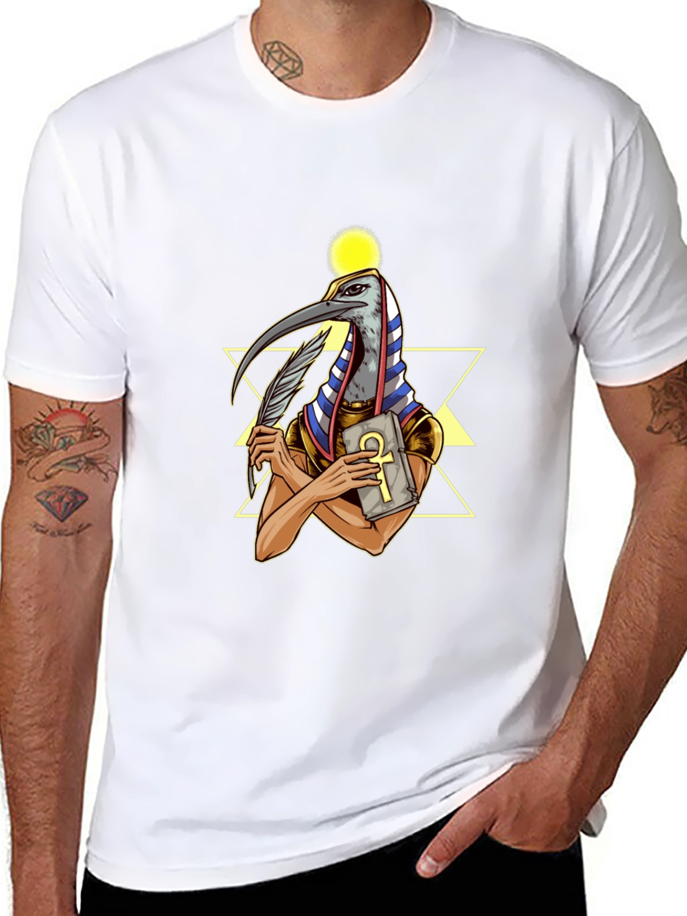 Thoth Graphic Tee - Egyptian God of Knowledge