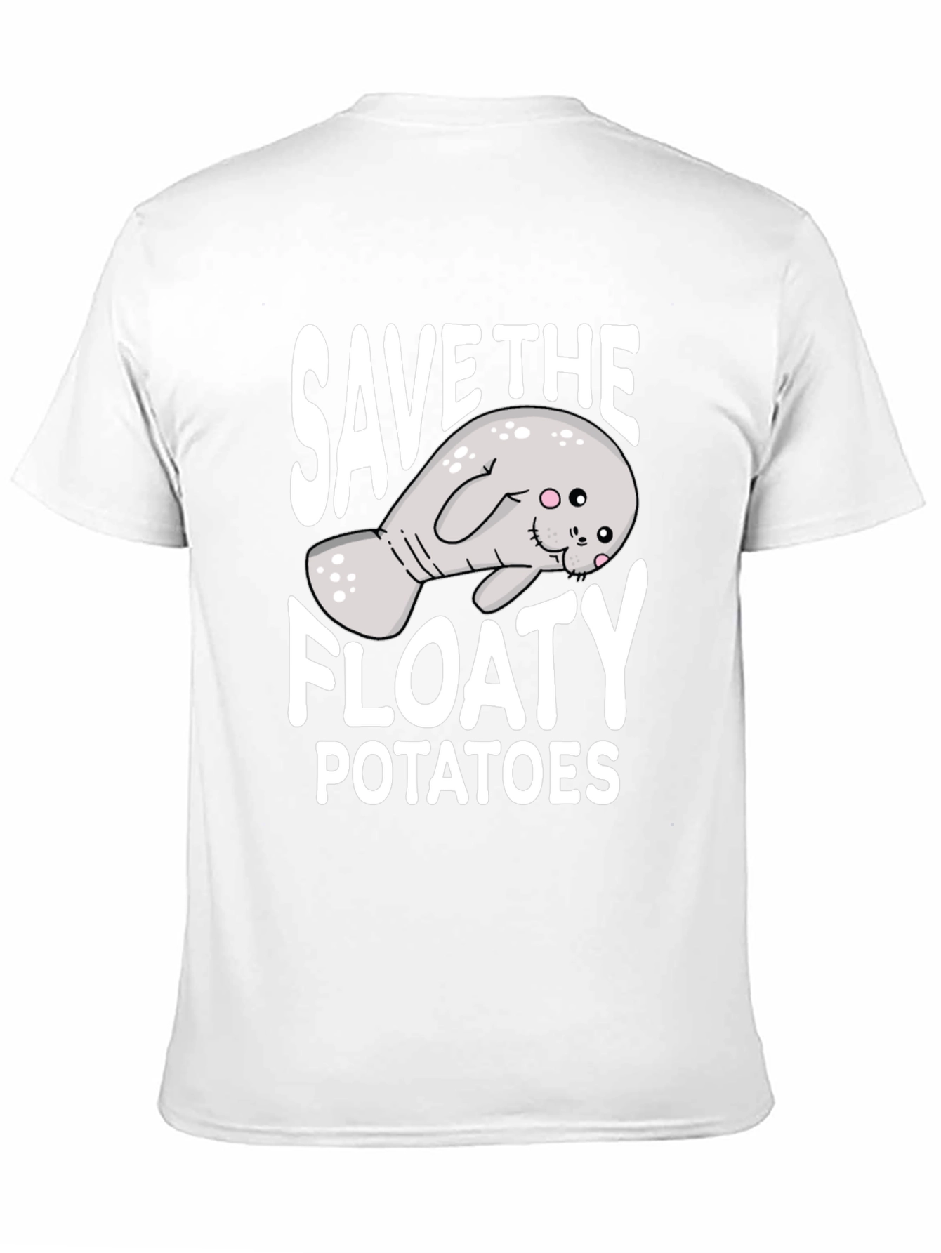 Save the Floaty Potatoes T-Shirt - Manatee Lover Tee