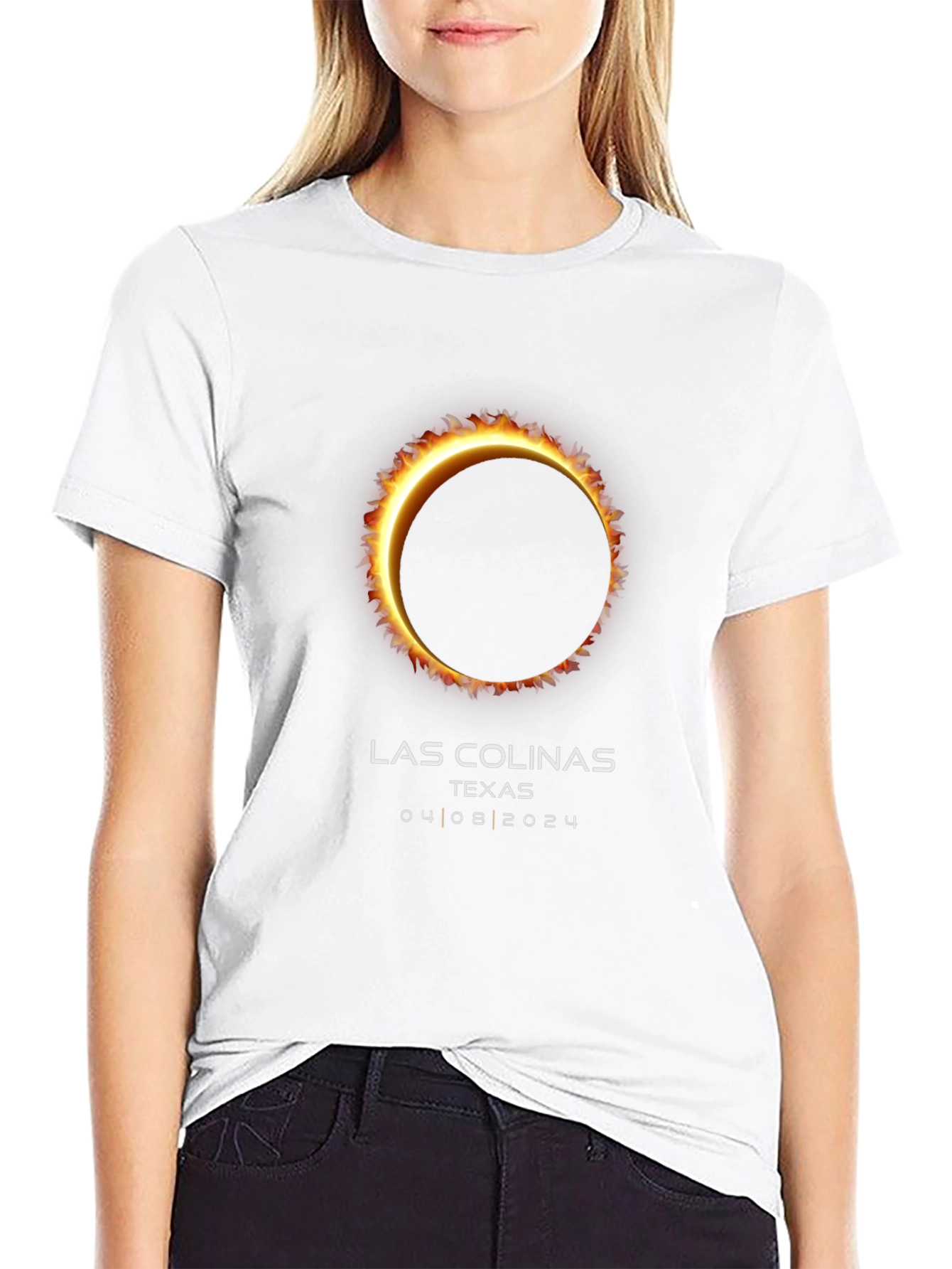 Total Solar Eclipse Las Colinas Texas T-Shirt